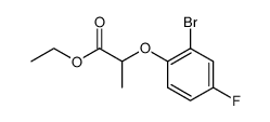 ethyl 2-(2'-bromo-4'-fluorophenoxy)propionate Structure
