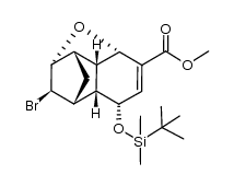 methyl (1R,2aS,2a1S,5R,5aS,6R,7aS,8R)-8-bromo-5-((tert-butyldimethylsilyl)oxy)-1,2a,2a1,5,5a,6,7,7a-octahydro-1,6-methanoindeno[7,1-bc]furan-3-carboxylate Structure