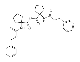 Cyclopentanecarboxylicacid, 1-[[(phenylmethoxy)carbonyl]amino]-, anhydride (9CI)结构式