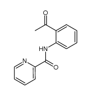 N-(2-acetylphenyl)pyridine-2-carboxamide结构式