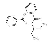 2-Butene-1,4-dione,2-(diethylamino)-1,4-diphenyl- Structure