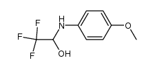 2,2,2-trifluoro-1-(4-methoxyphenylamino)ethanol结构式