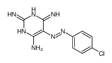 5-[(4-chlorophenyl)diazenyl]pyrimidine-2,4,6-triamine结构式