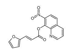 (7-nitroquinolin-8-yl) (E)-3-(furan-2-yl)prop-2-enoate结构式