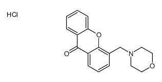 4-(morpholin-4-ylmethyl)xanthen-9-one,hydrochloride Structure