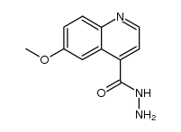 6-methoxy-quinoline-4-carboxylic acid hydrazide结构式