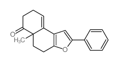 5a-methyl-2-phenyl-4,5,7,8-tetrahydrobenzo[e][1]benzofuran-6-one Structure