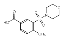 4-METHYL-3-(MORPHOLINE-4-SULFONYL)BENZOICACID structure