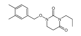 1-[(3,4-dimethylphenyl)methoxy]-3-propyl-1,3-diazinane-2,4-dione Structure