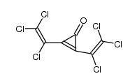Bis(trichlorvinyl)cyclopropenon Structure