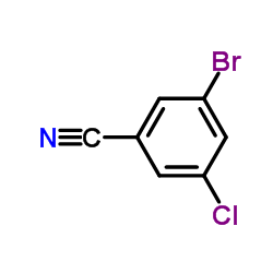 3-溴-5-氯苯腈结构式