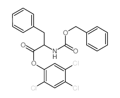 L-Phenylalanine,N-[(phenylmethoxy)carbonyl]-, 2,4,5-trichlorophenyl ester结构式