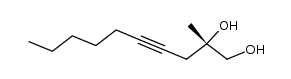 (S)-2-methyldec-4-yne-1,2-diol Structure