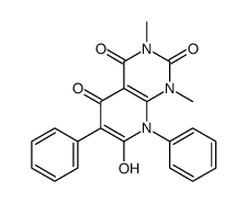 7-Hydroxy-1,3-dimethyl-6,8-diphenylpyrido[2,3-d]pyrimidine-2,4,5( 1H,3H,8H)-trione结构式