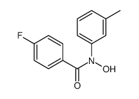 4-fluoro-N-hydroxy-N-(3-methylphenyl)benzamide结构式