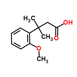 3-(2-Methoxyphenyl)-3-methylbutanoic acid Structure