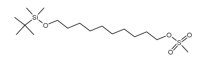 10-((tert-butyldimethylsilyl)oxy)decyl methanesulfonate Structure