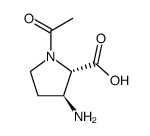 D-Proline, 1-acetyl-3-amino-, (3R)-rel- (9CI)结构式