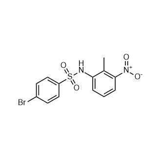 4-Bromo-N-(2-methyl-3-nitrophenyl)benzenesulfonamide Structure