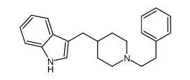 3-[[1-(2-phenylethyl)piperidin-4-yl]methyl]-1H-indole结构式