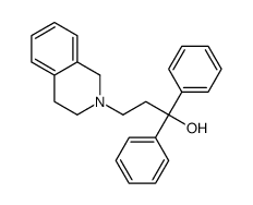 3-(3,4-dihydro-1H-isoquinolin-2-yl)-1,1-diphenylpropan-1-ol结构式