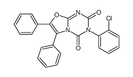 3-(2-chlorophenyl)-6,7-diphenyl-[1,3]oxazolo[3,2-a][1,3,5]triazine-2,4-dione Structure