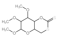 2,3,4-trimethoxy-5,10-dioxa-8-thiabicyclo[4.4.0]decane-9-thione结构式