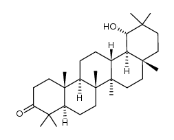 19α-hydroxy-18α-oleanan-3-one Structure