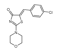 5-(4-Chlorophenylmethylene)-2-morpholino-4-oxo-2-thiazoline Structure