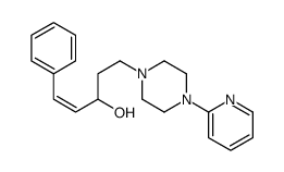 α-(2-Phenylethenyl)-4-(2-pyridyl)-1-piperazine-1-propanol structure