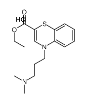 ethyl 4-[3-(dimethylamino)propyl]-1,4-benzothiazine-2-carboxylate,hydrochloride Structure