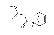 methyl 3-(2-methylbicyclo[2.2.1]hept-5-en-2-yl)-3-oxopropanoate结构式