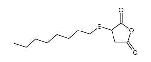 octylsulfanyl-succinic acid anhydride结构式