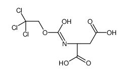 (2S)-2-(2,2,2-trichloroethoxycarbonylamino)butanedioic acid Structure