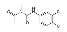 N-acetyl-N'-(3,4-dichloro-phenyl)-N-methyl-urea结构式