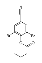 2,6-dibromo-4-cyanophenyl butyrate structure