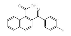 2-(4-fluorobenzoyl)naphthalene-1-carboxylic acid structure