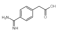 (4-Carbamimidoyl-phenyl)acetic acid Structure