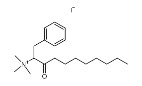N,N,N-trimethyl-3-oxo-1-phenylundecan-2-aminium iodide Structure