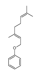 3,7-dimethylocta-2,6-dienoxybenzene Structure