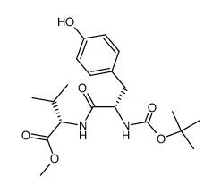 Boc-L-Tyr-L-Val-OMe结构式