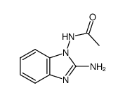 N-(2-amino-benzoimidazol-1-yl)-acetamide Structure