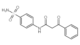 3-oxo-3-phenyl-N-(4-sulfamoylphenyl)propanamide structure