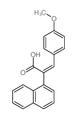 3-(4-methoxyphenyl)-2-naphthalen-1-yl-prop-2-enoic acid结构式