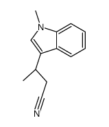 (3S)-3-(1-methylindol-3-yl)butanenitrile结构式