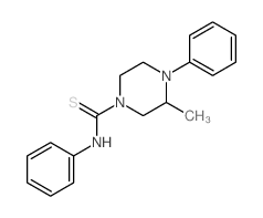 3-methyl-N,4-diphenyl-piperazine-1-carbothioamide Structure