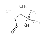 Pyrazolidinium,1,1,5-trimethyl-3-oxo-, chloride (1:1) Structure