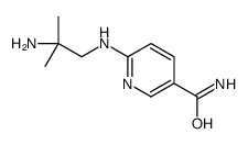 6-[(2-amino-2-methyl-propyl)amino]pyridine-3-carboxamide Structure