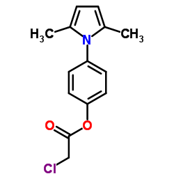 4-(2,5-Dimethyl-1H-pyrrol-1-yl)phenyl chloroacetate Structure