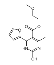 2-methoxyethyl 4-(furan-2-yl)-6-methyl-2-oxo-3,4-dihydro-1H-pyrimidine-5-carboxylate Structure